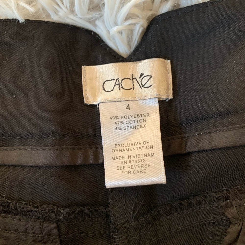 Cache Black Wide-Legged Pants (Size 4) With Waist… - image 3